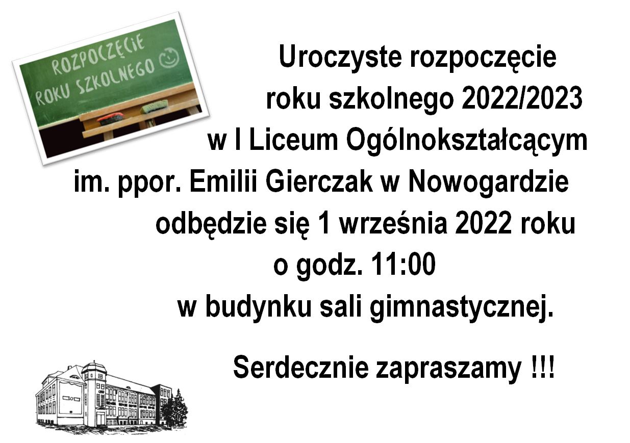 Rozpoczęcie roku szkolnego 2022/2023