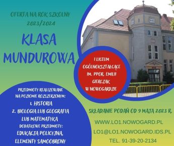 3 klasa mundurowa