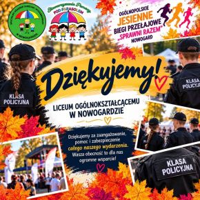UCZNIOWIE I LO NA ZABEZPIECZENIU BIEGÓW